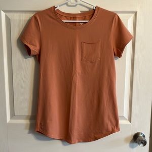 Alpha Forward Women’s Scoop Tee, Coral, Size M